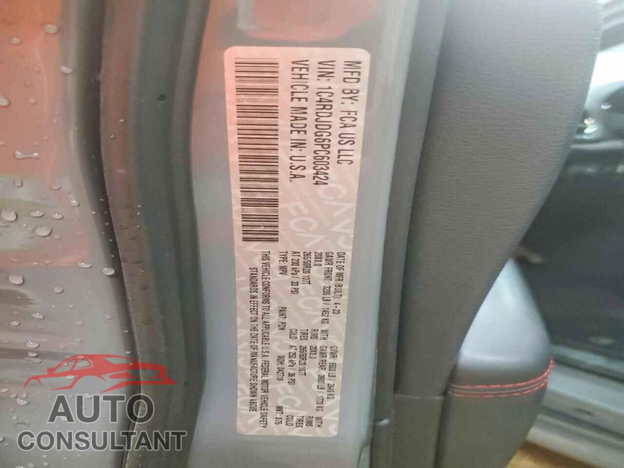DODGE DURANGO 2023 - 1C4RDJDG6PC603424