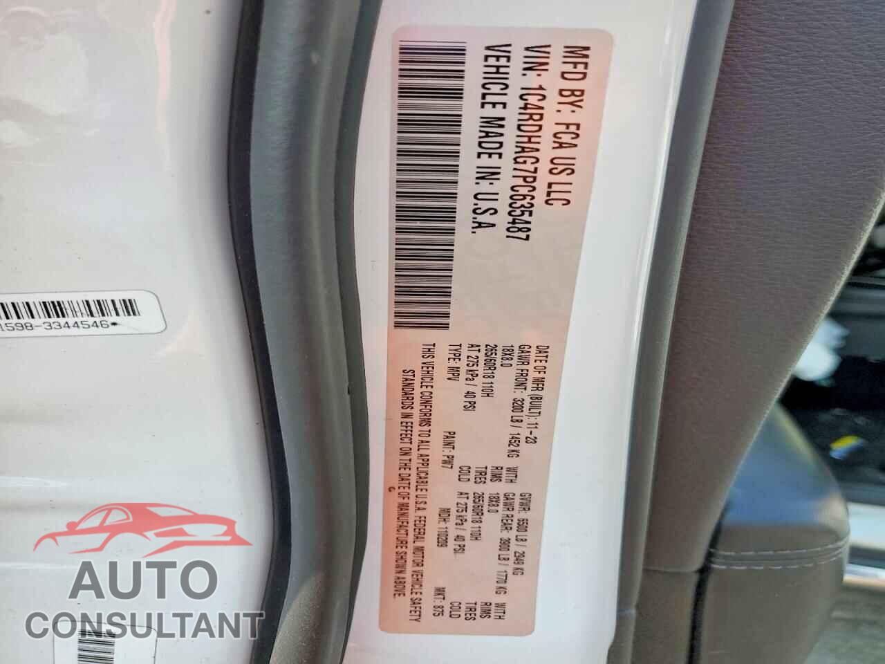 DODGE DURANGO 2023 - 1C4RDHAG7PC635487