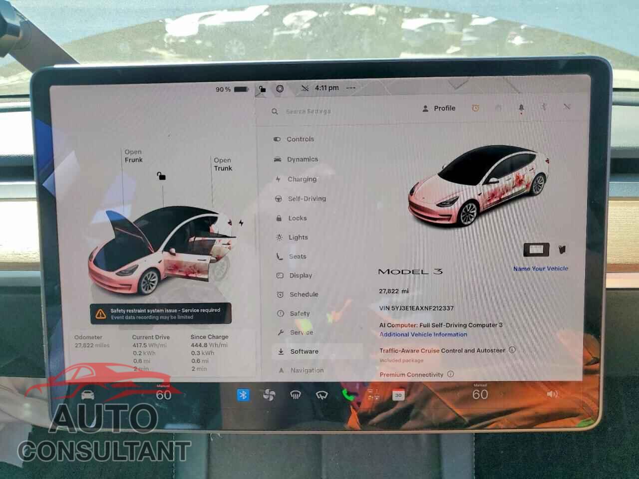 TESLA MODEL 3 2022 - 5YJ3E1EAXNF212337
