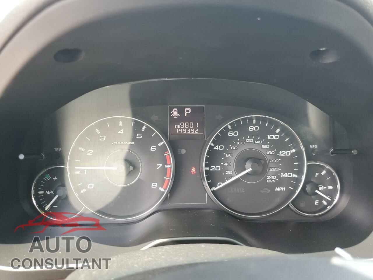 SUBARU OUTBACK 2012 - 4S4BRCLC0C3204074