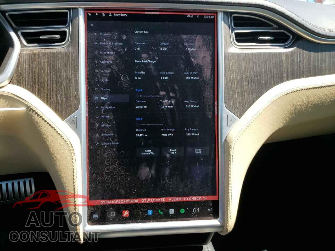 TESLA MODEL S 2013 - 5YJSA1CP9DFP18786