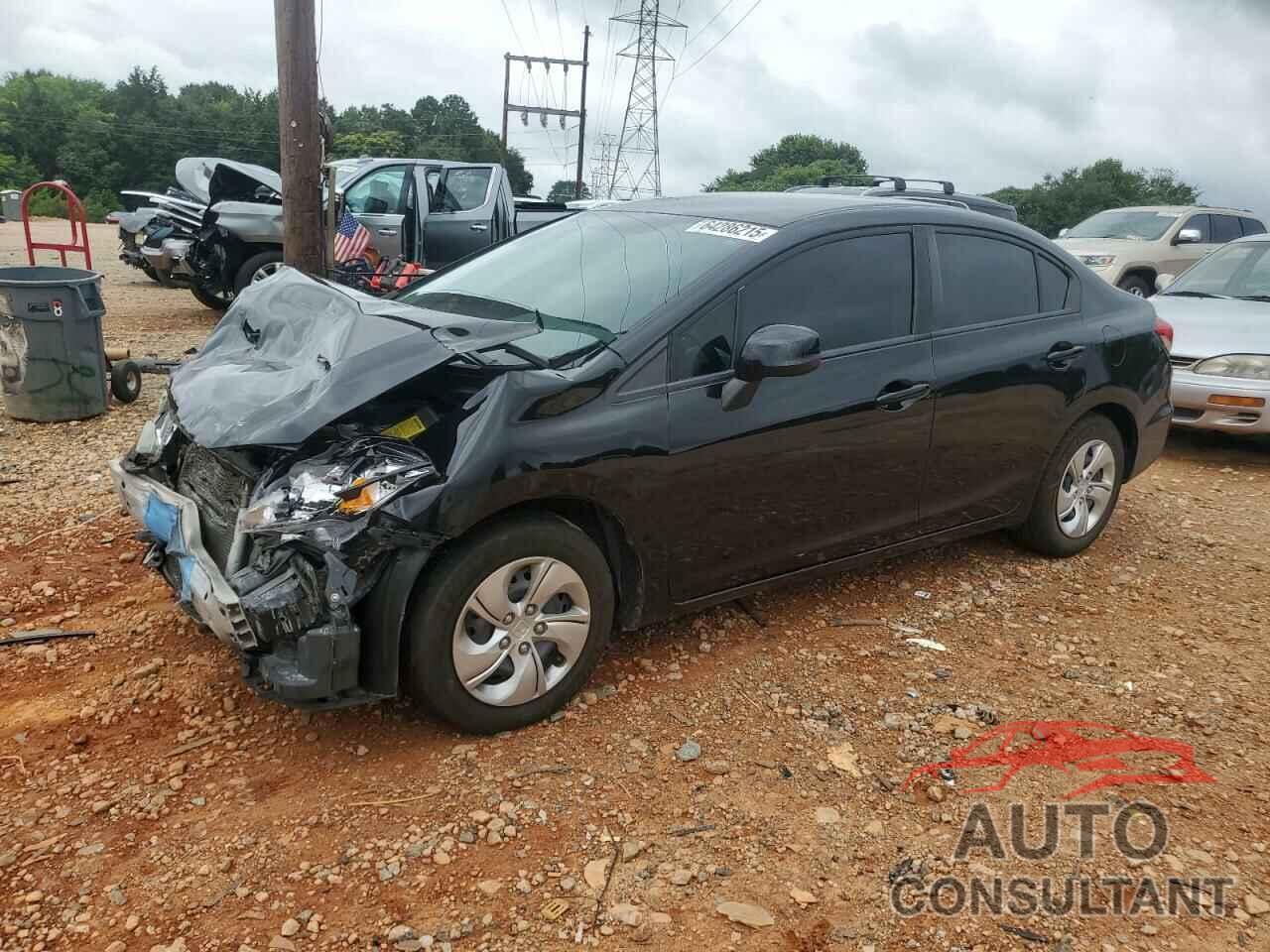 HONDA CIVIC 2013 - 2HGFB2F51DH584379
