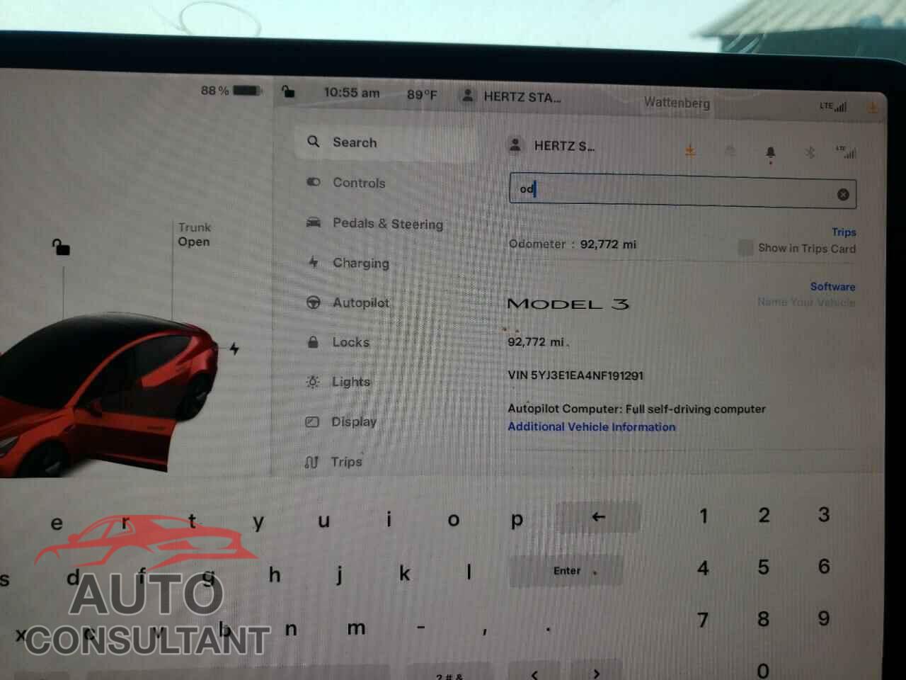TESLA MODEL 3 2022 - 5YJ3E1EA4NF191291