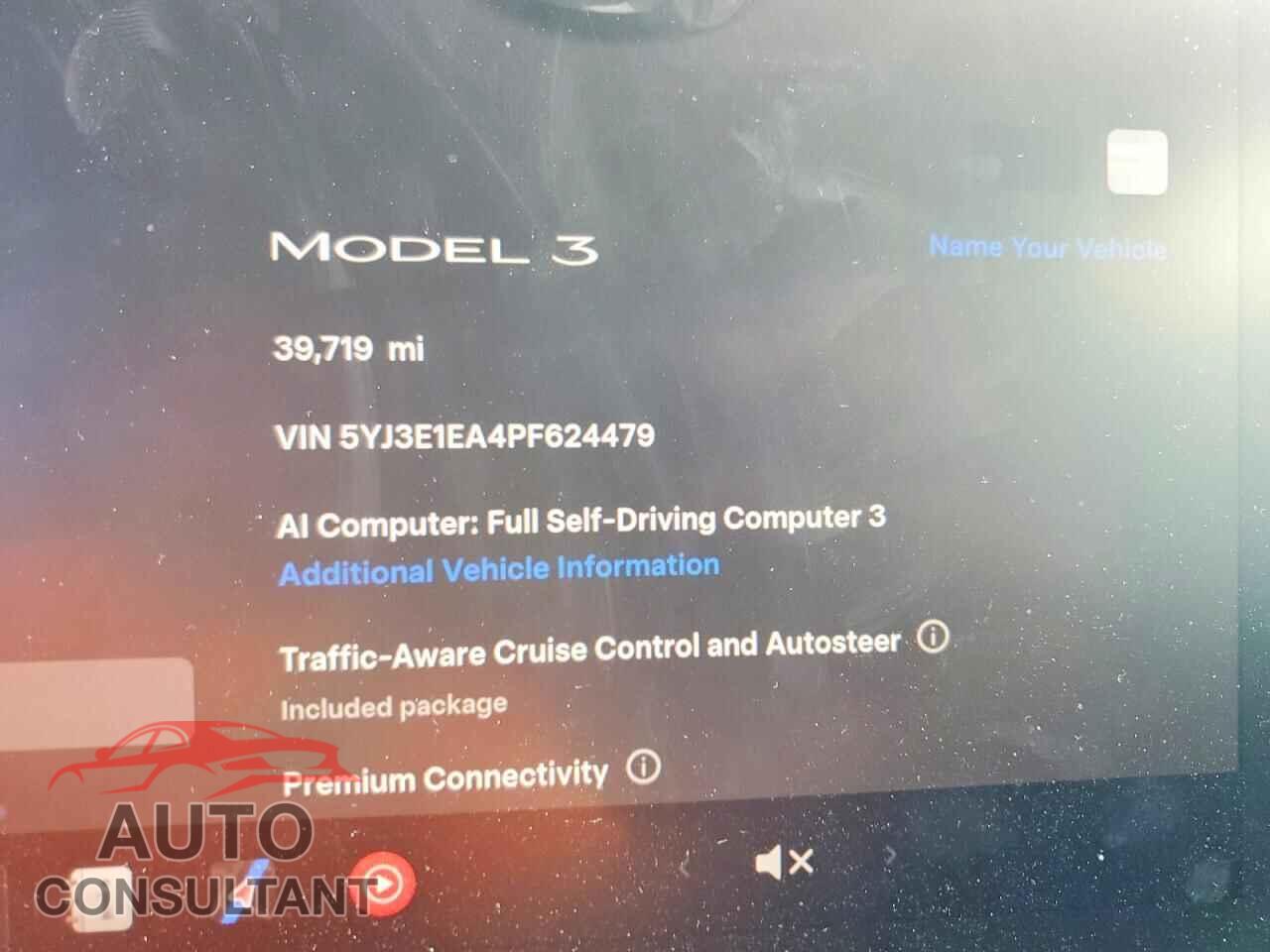TESLA MODEL 3 2023 - 5YJ3E1EA4PF624479