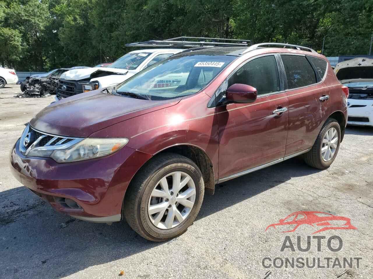 NISSAN MURANO 2012 - JN8AZ1MU5CW104065