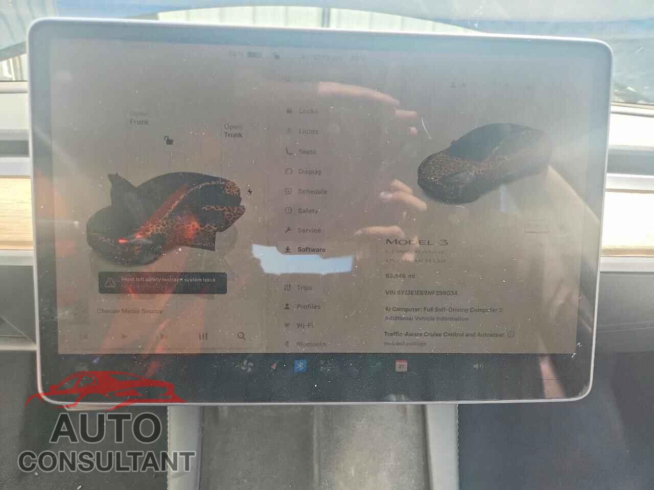 TESLA MODEL 3 2022 - 5YJ3E1EB8NF299034