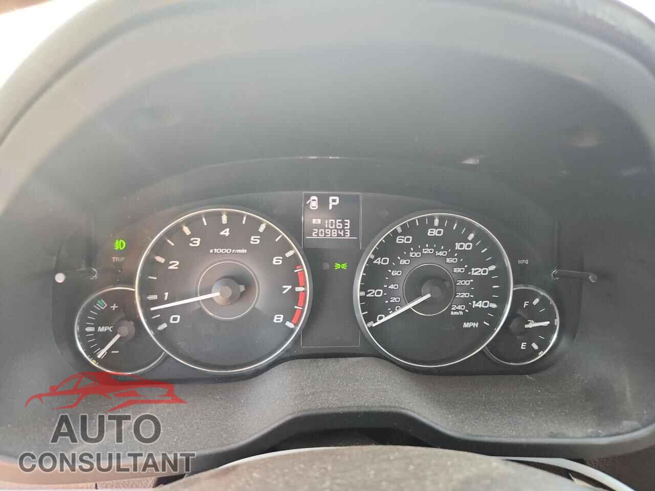 SUBARU OUTBACK 2012 - 4S4BRCCC7C3241994