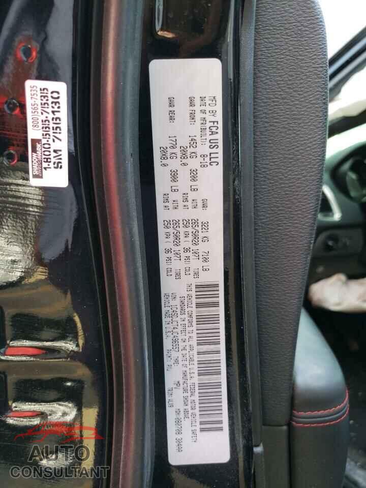 DODGE DURANGO 2018 - 1C4SDJCT4JC496557