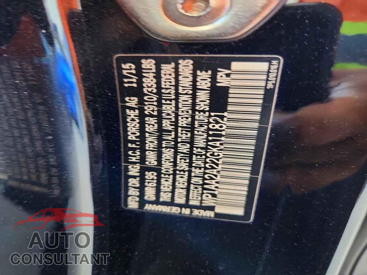 PORSCHE CAYENNE 2016 - WP1AA2A22GKA11821