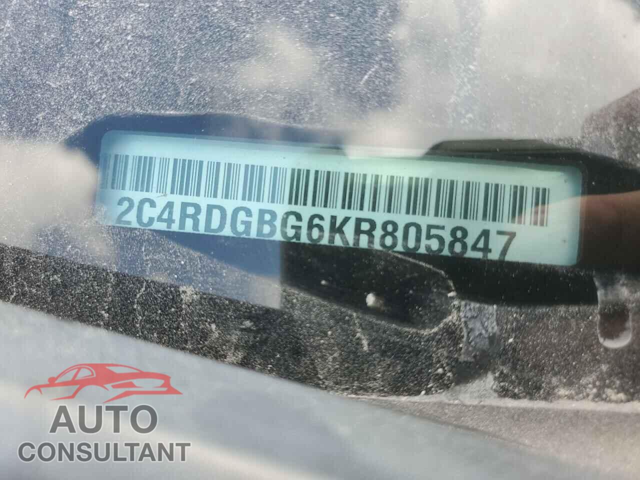 DODGE CARAVAN 2019 - 2C4RDGBG6KR805847