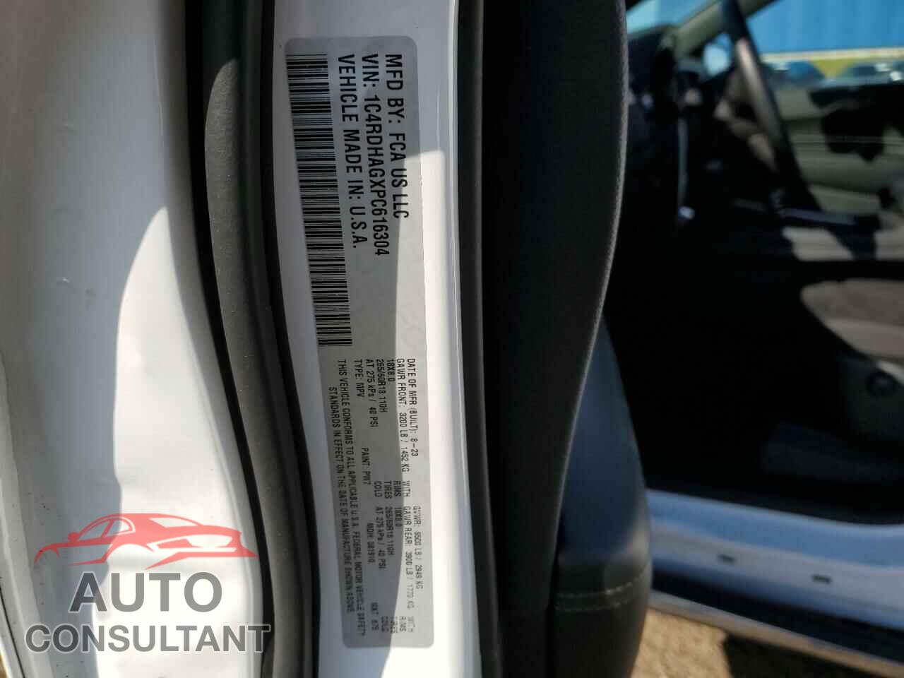 DODGE DURANGO 2023 - 1C4RDHAGXPC616304