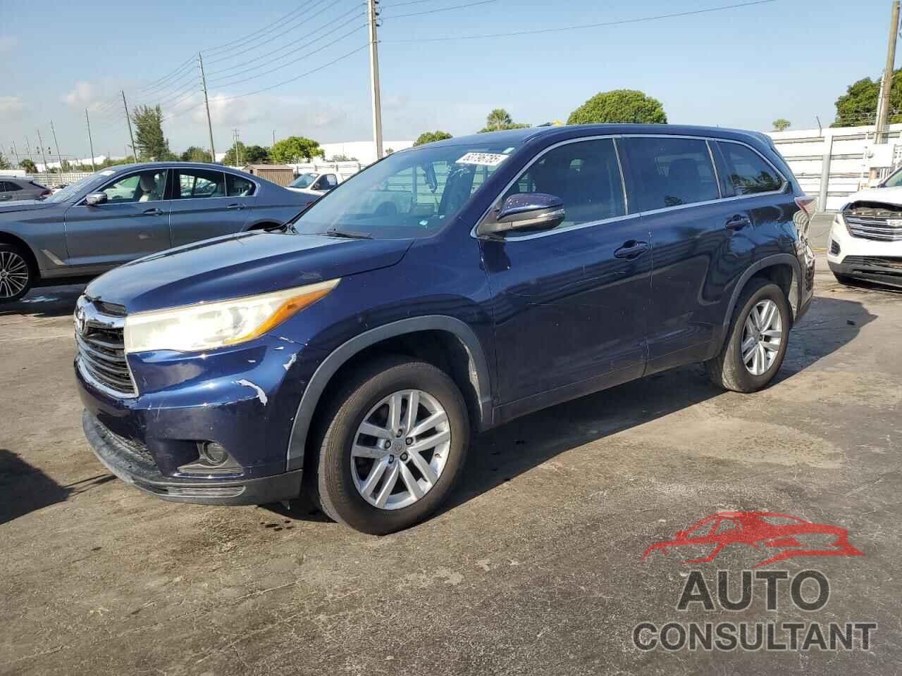 TOYOTA HIGHLANDER 2015 - 5TDZARFH6FS011614