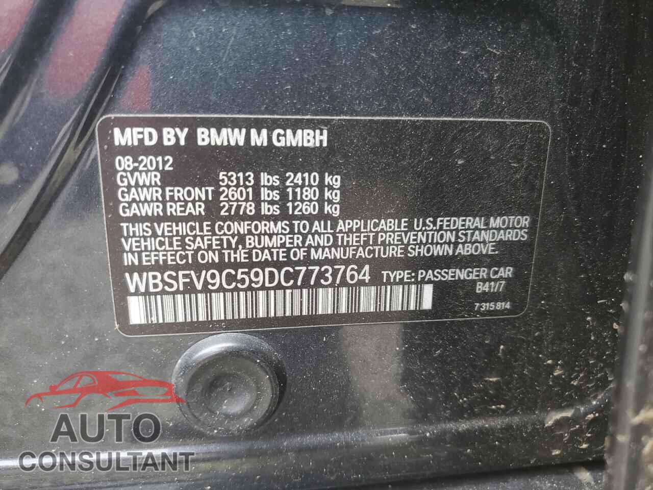 BMW M5 2013 - WBSFV9C59DC773764
