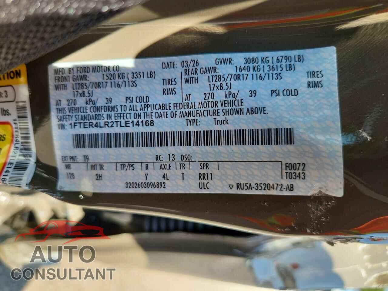 FORD RANGER 2026 - 1FTER4LR2TLE14168