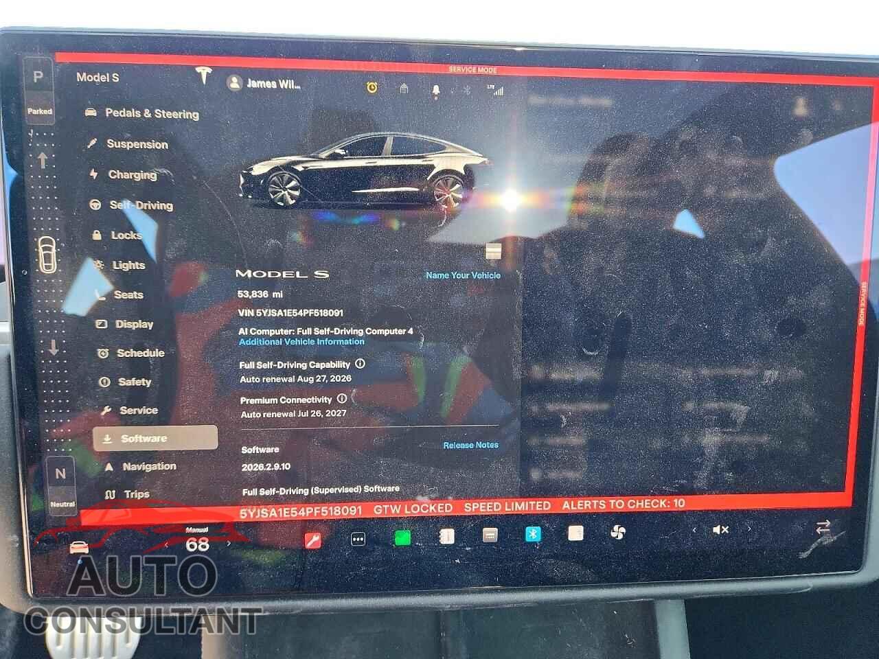 TESLA MODEL S 2023 - 5YJSA1E54PF518091