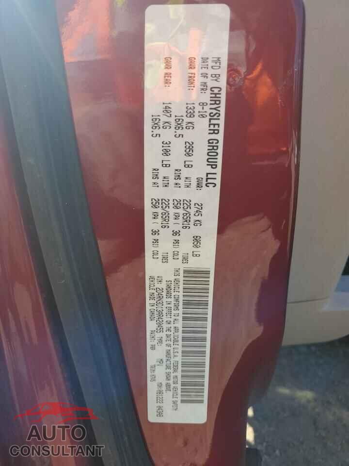 DODGE CARAVAN 2010 - 2D4RN3D13AR420455