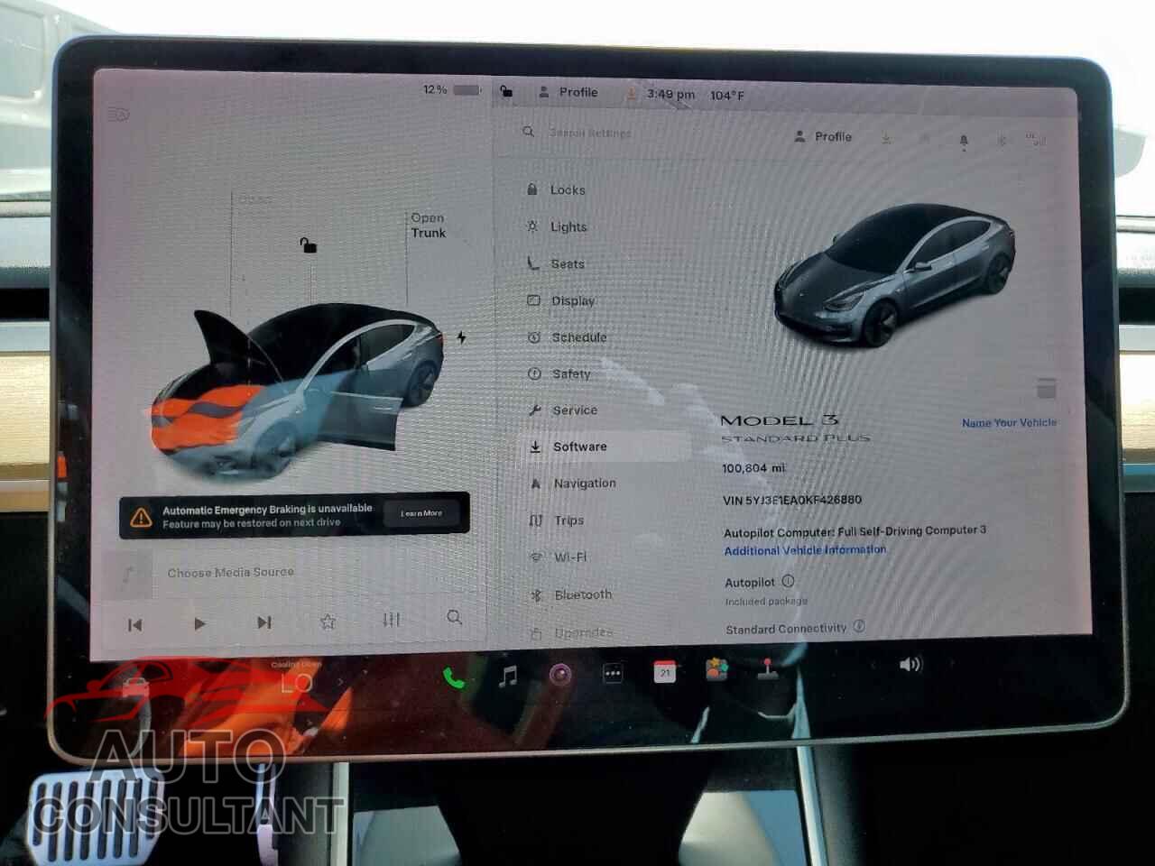 TESLA MODEL 3 2019 - 5YJ3E1EA0KF426880