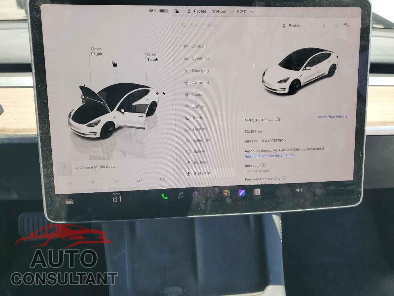 TESLA MODEL 3 2023 - 5YJ3E1EA4PF517805