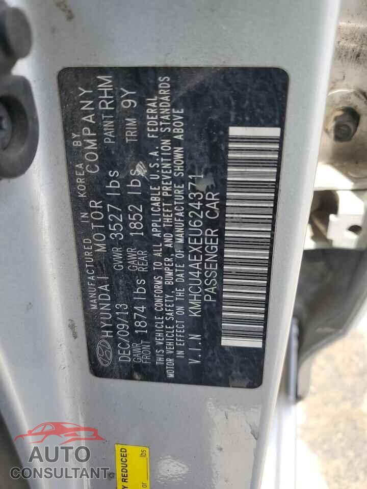 HYUNDAI ACCENT 2014 - KMHCU4AEXEU624371