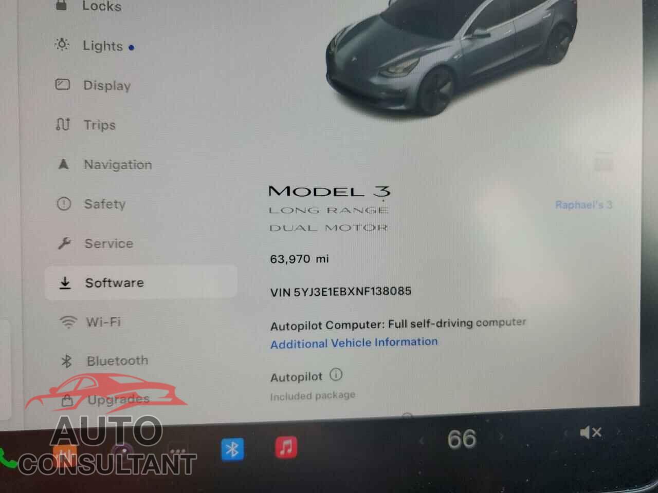 TESLA MODEL 3 2022 - 5YJ3E1EBXNF138085