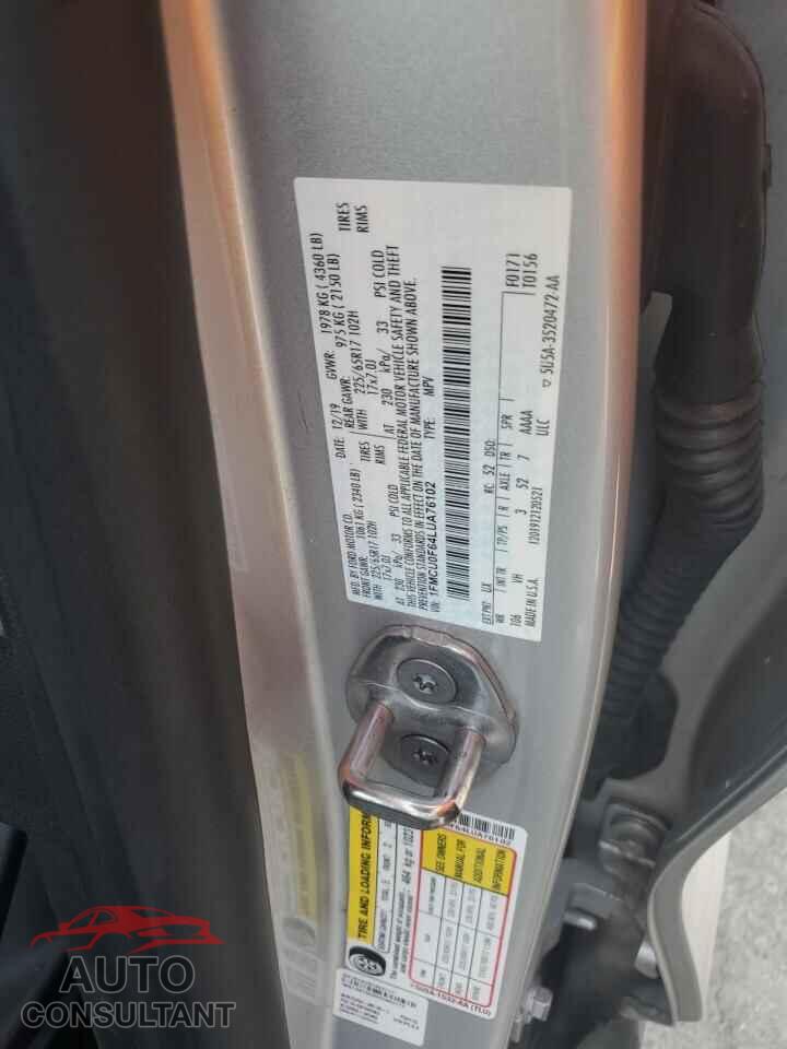 FORD ESCAPE 2020 - 1FMCU0F64LUA76102