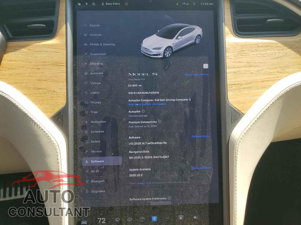 TESLA MODEL S 2020 - 5YJSA1E29LF415619