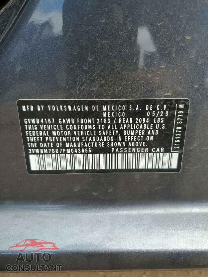 VOLKSWAGEN JETTA 2023 - 3VWBM7BU7PM043695