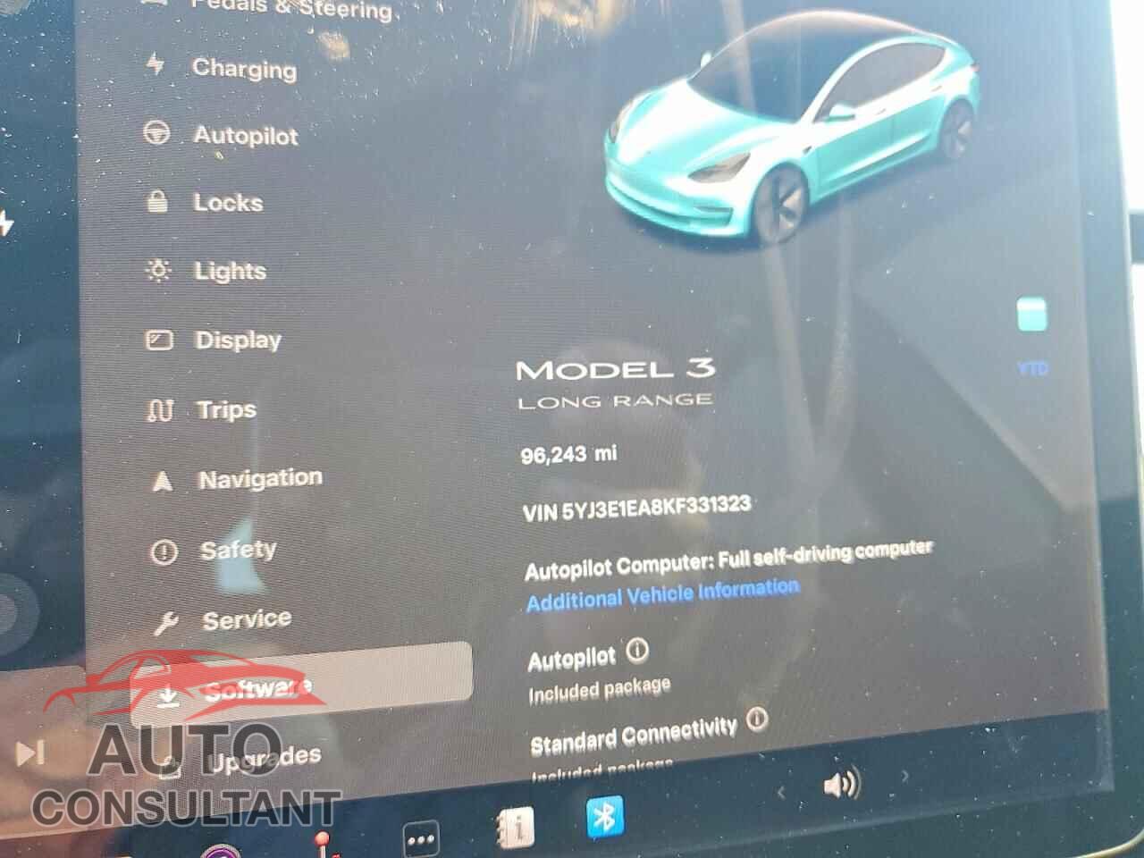TESLA MODEL 3 2019 - 5YJ3E1EA8KF331323