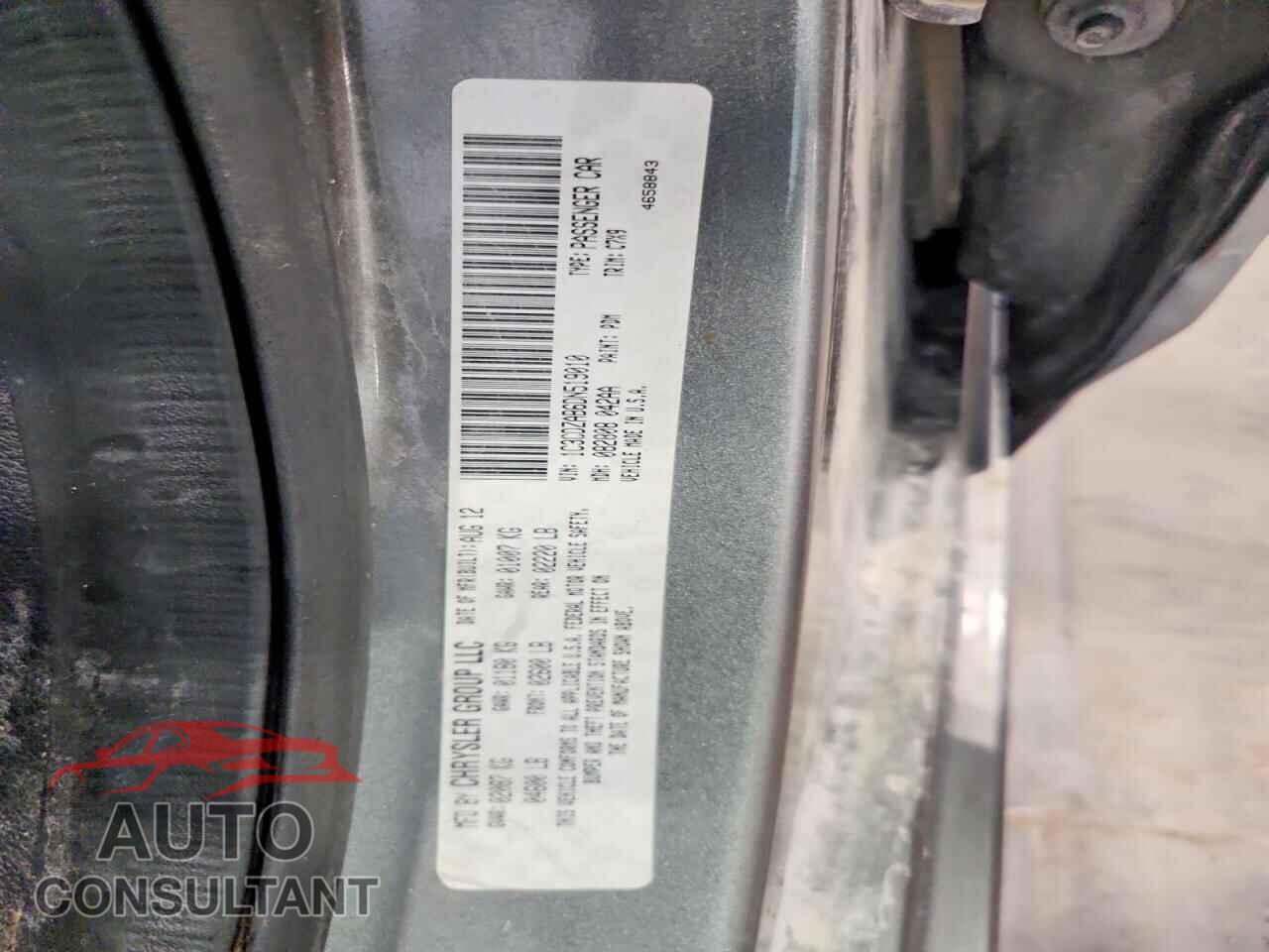 DODGE AVENGER 2013 - 1C3CDZAB6DN519010