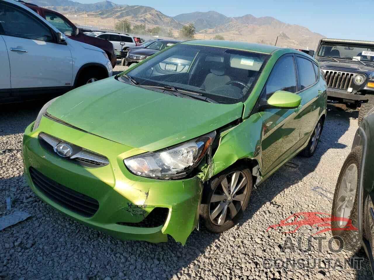 HYUNDAI ACCENT 2012 - KMHCU5AEXCU034397