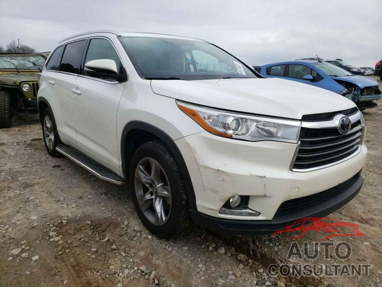 TOYOTA HIGHLANDER 2016 - 5TDYKRFH2GS150794