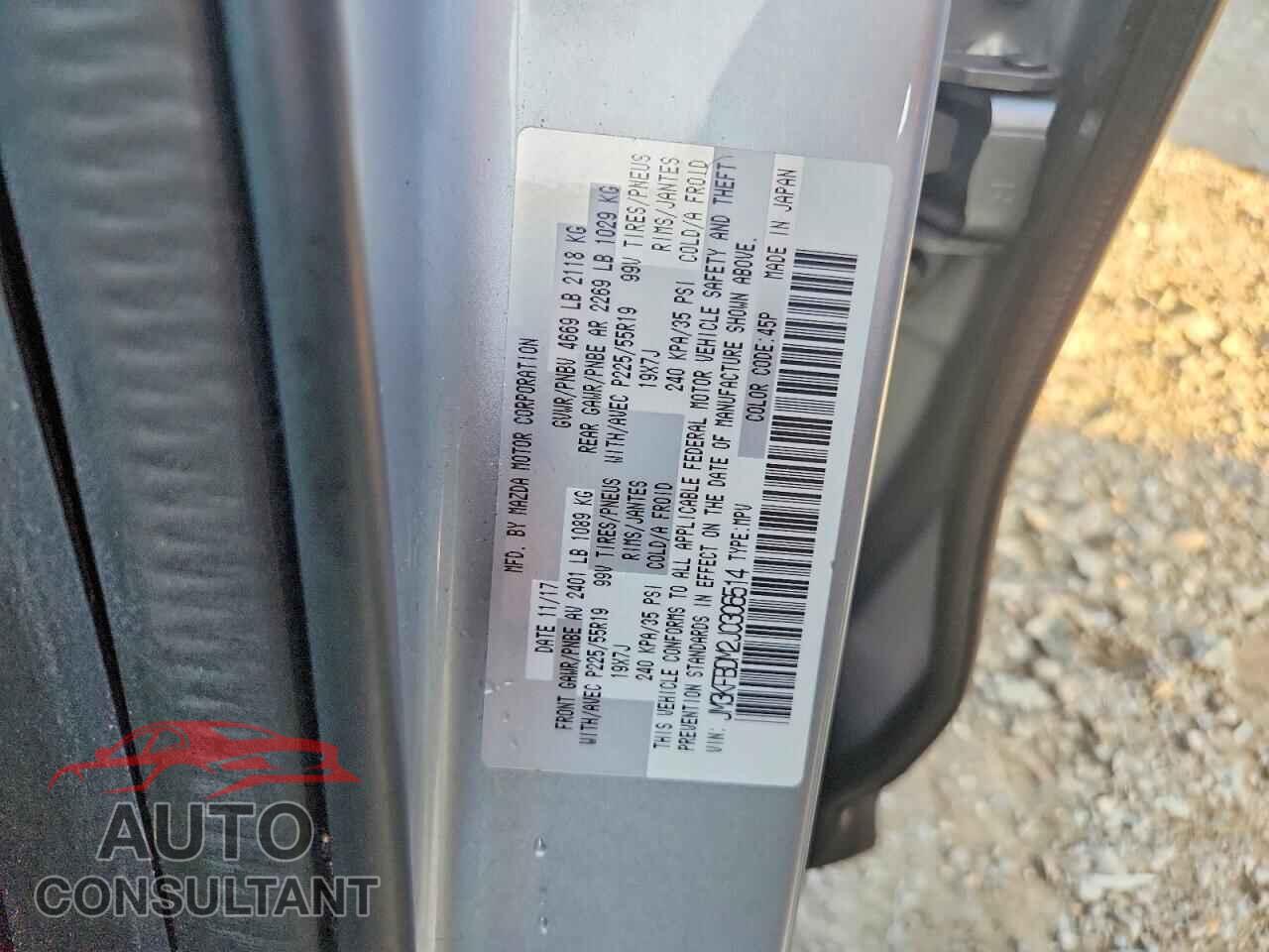 MAZDA CX-5 2018 - JM3KFBDM2J0306514