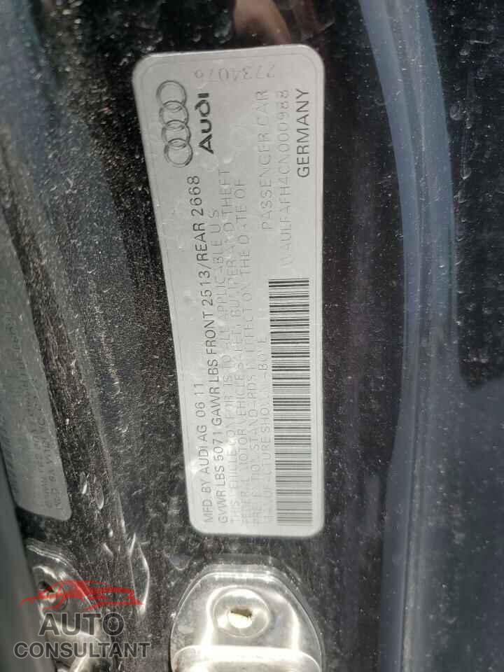 AUDI A5 2012 - WAULFAFH4CN000988
