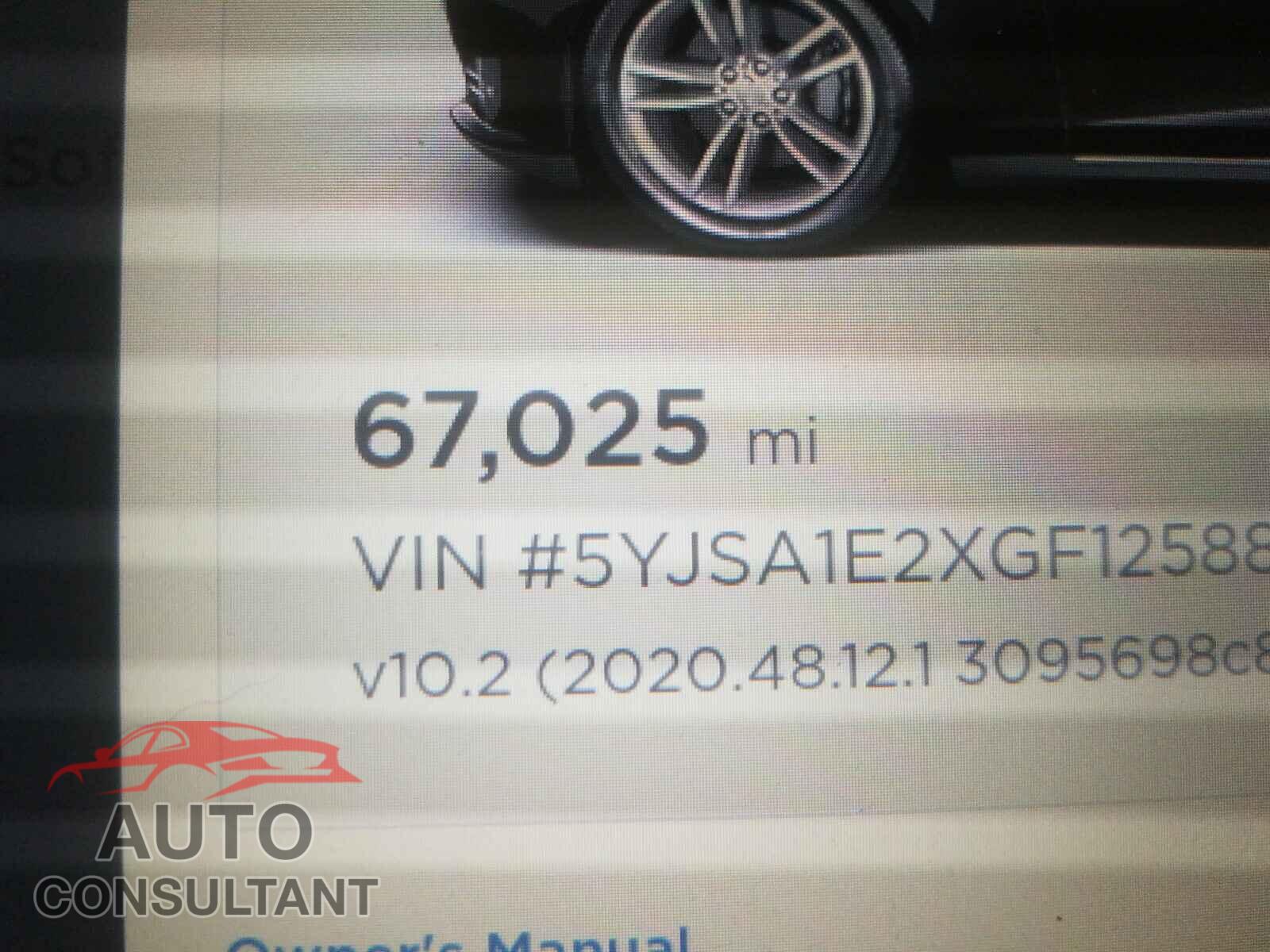 TESLA MODEL S 2016 - 5YJSA1E2XGF125881