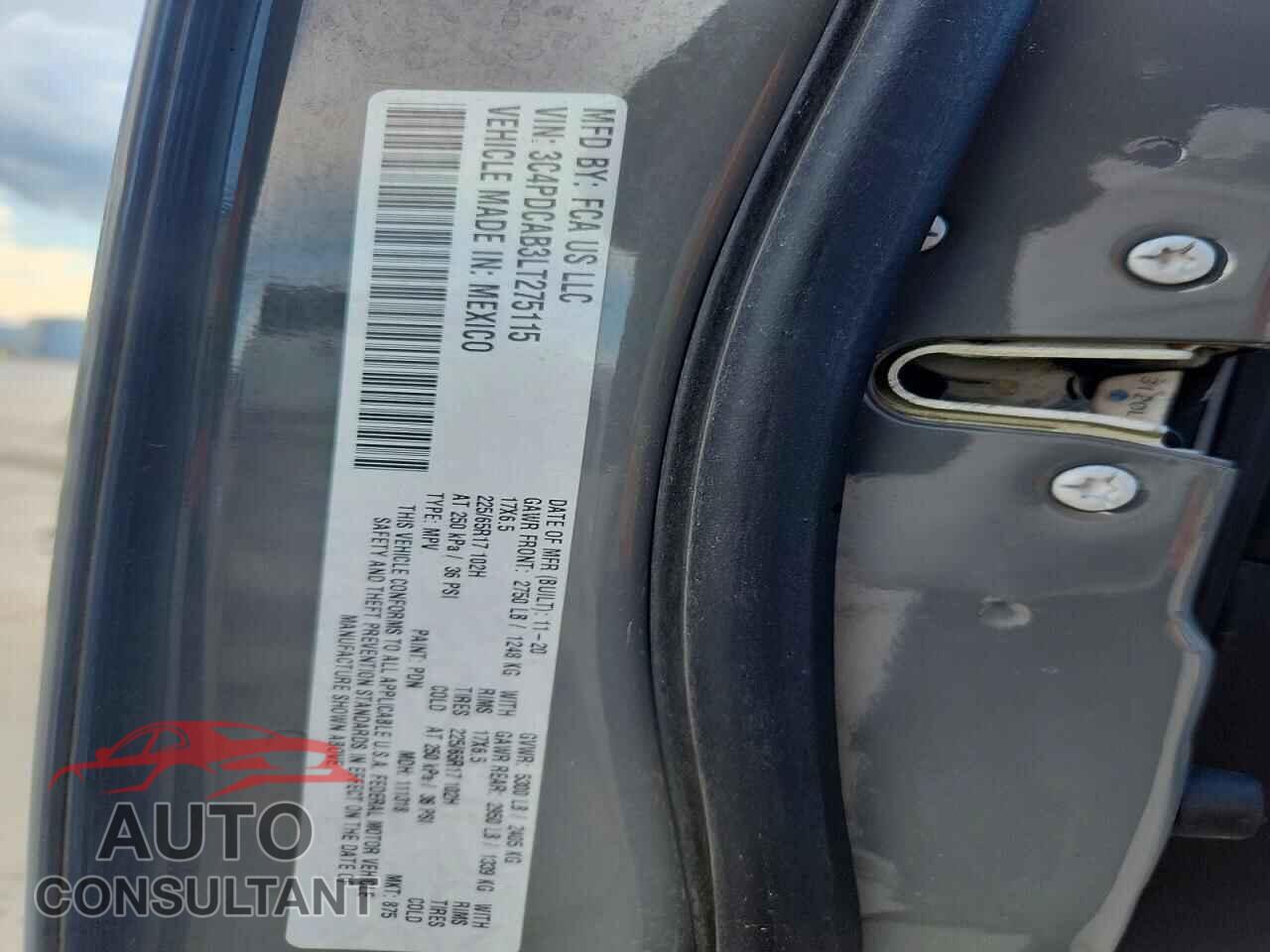 DODGE JOURNEY 2020 - 3D7KR29C06G279760