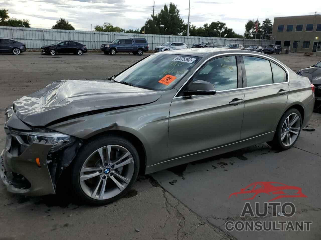 BMW 3 SERIES 2017 - WBA8B7G58HNU36999