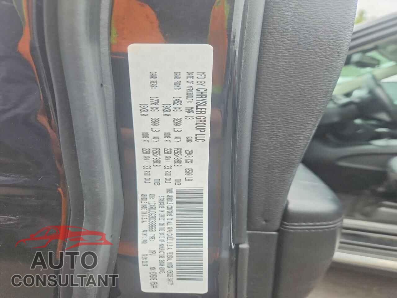 DODGE DURANGO 2013 - 1C4RDJDG2DC668668