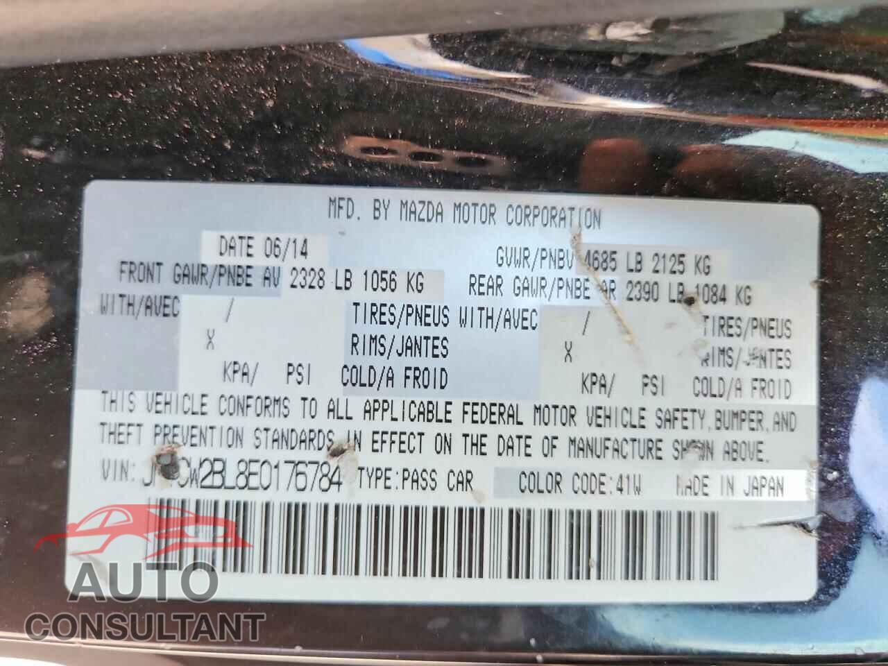 MAZDA 5 2014 - JM1CW2BL8E0176784