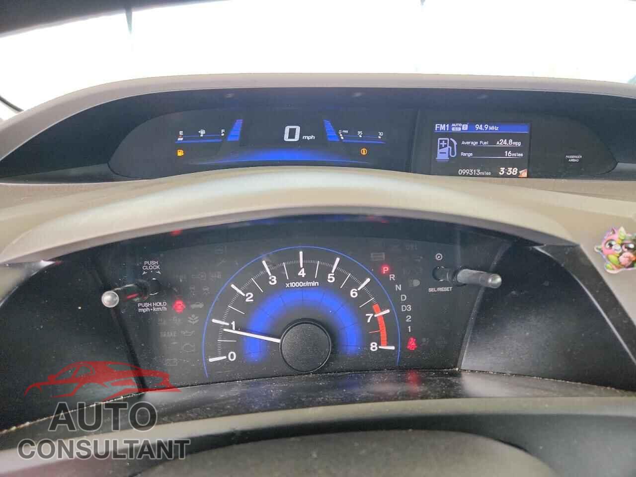 HONDA CIVIC 2012 - 2HGFB2F59CH307185