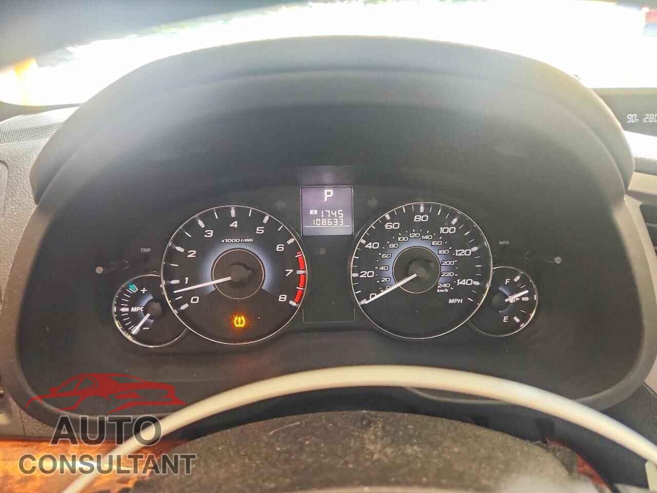 SUBARU OUTBACK 2011 - 4S4BRBKC3B3442592