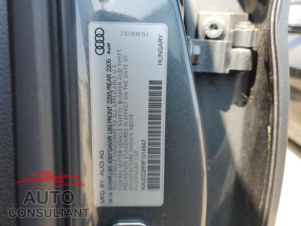 AUDI A3 2015 - WAUCCGFF8F1014947