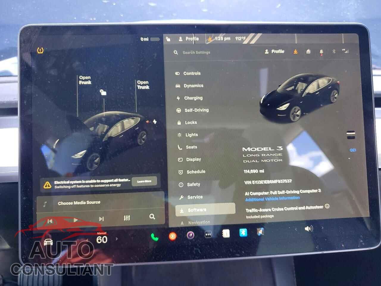 TESLA MODEL 3 2021 - 5YJ3E1EB6MF937537