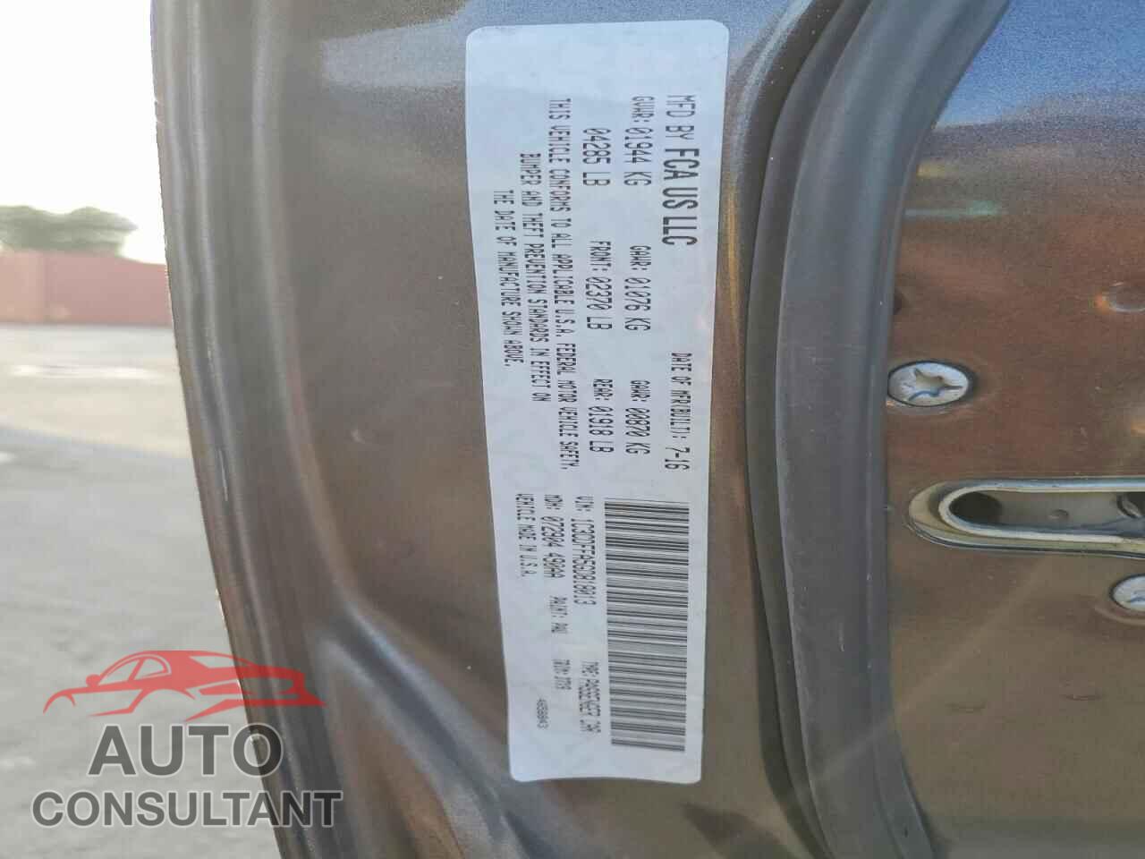 DODGE DART 2016 - 1C3CDFFA5GD818013