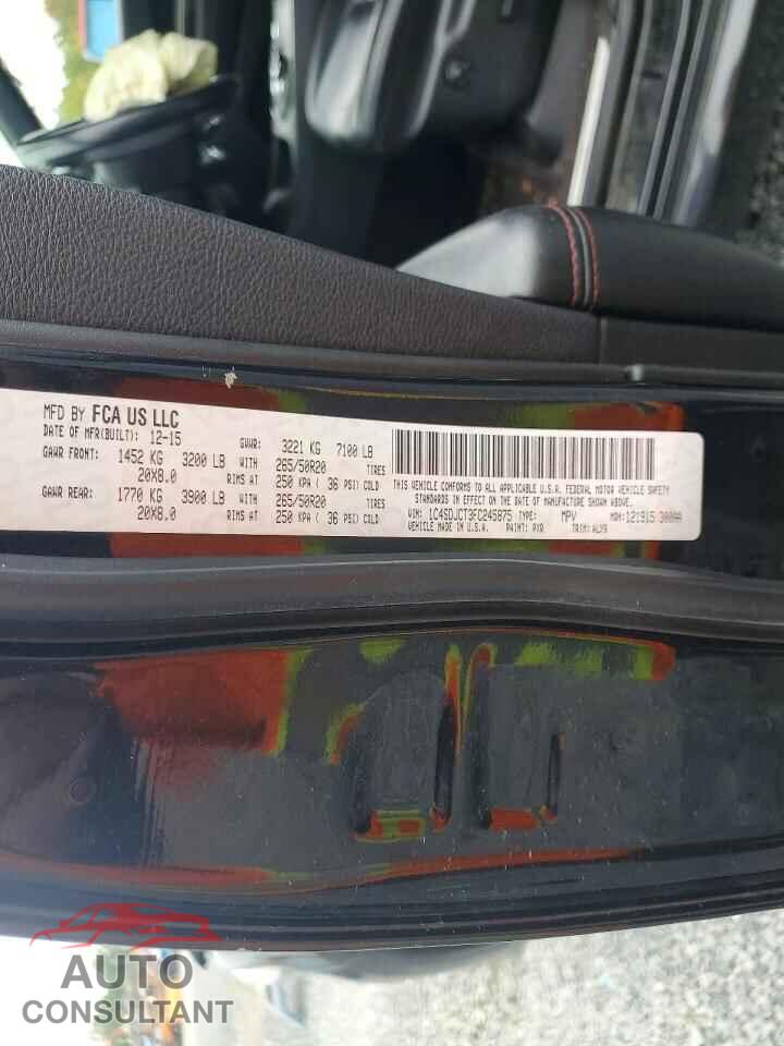 DODGE DURANGO 2015 - 1C4SDJCT3FC245875