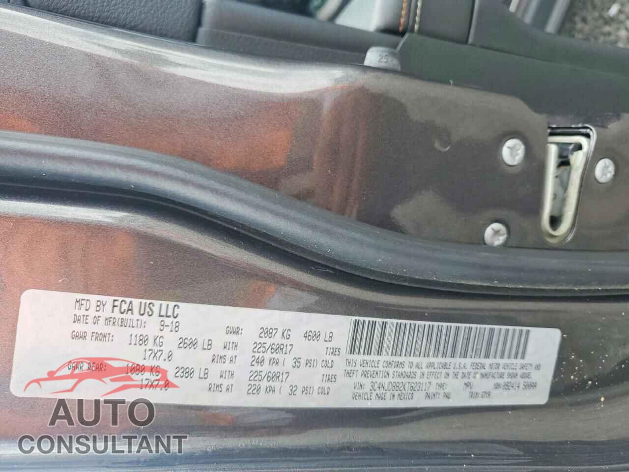 JEEP COMPASS 2019 - 3C4NJDBB2KT623117