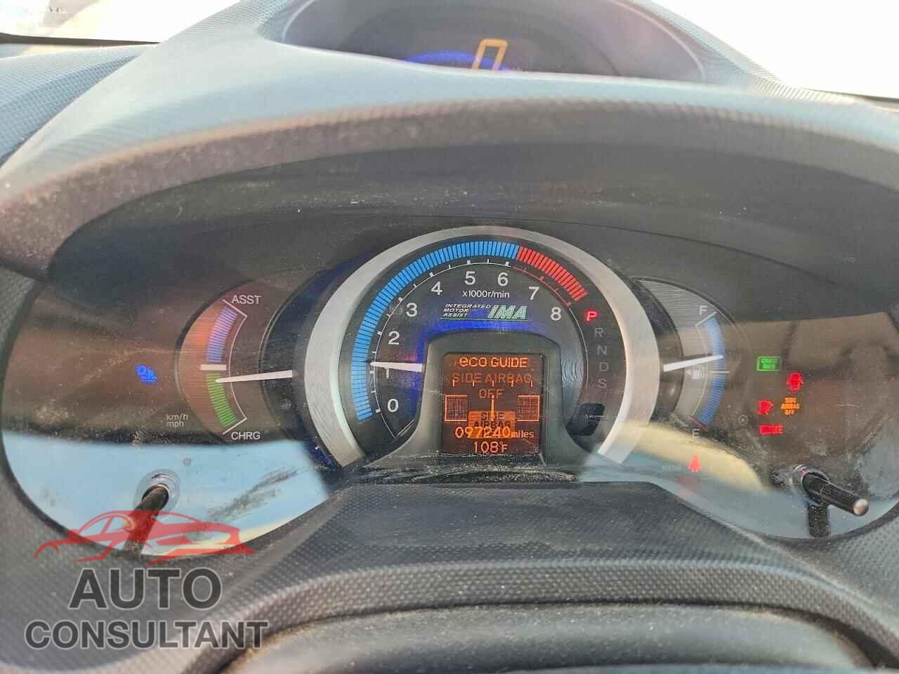 HONDA INSIGHT 2010 - JHMZE2H72AS036282