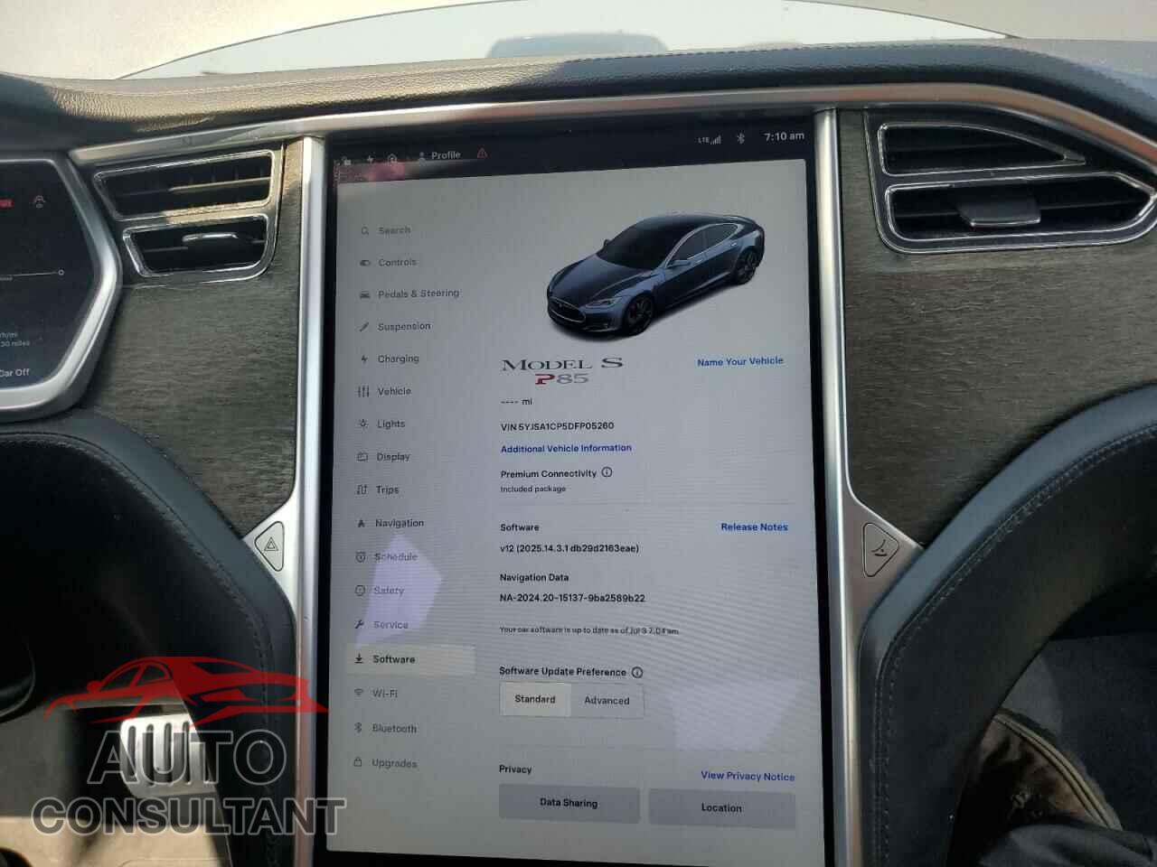 TESLA MODEL S 2013 - 5YJSA1CP5DFP05260