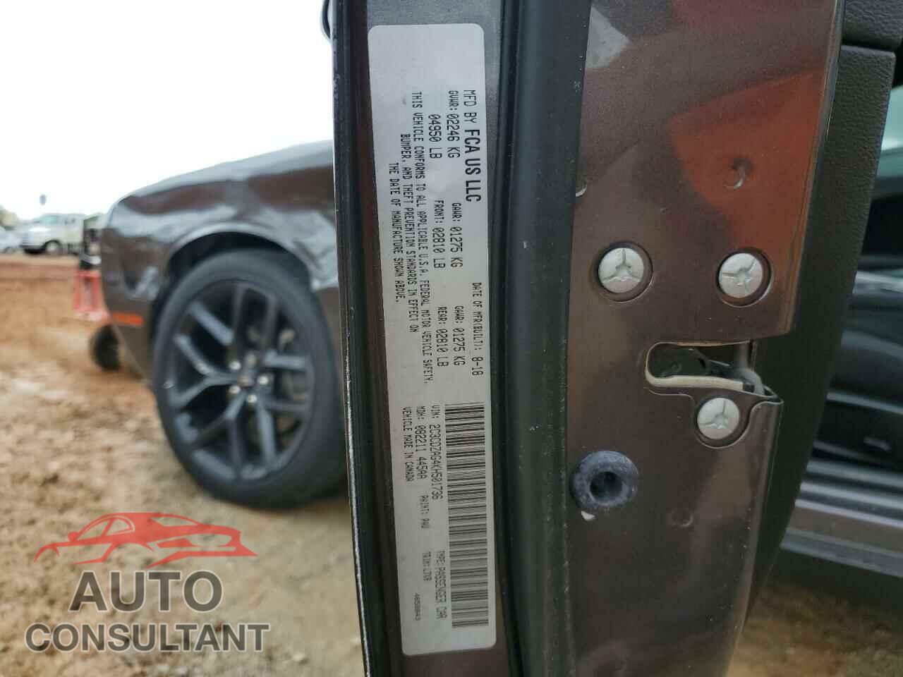 DODGE CHALLENGER 2019 - 2C3CDZAG4KH501736