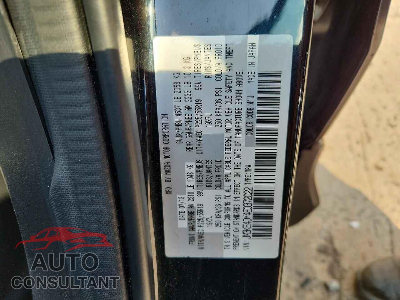MAZDA CX-5 2014 - JM3KE4DY4E0372022