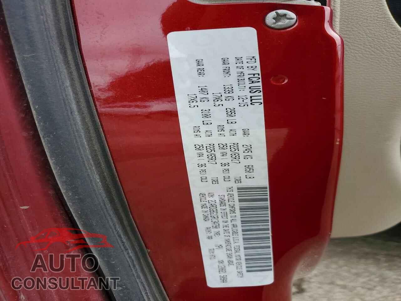 DODGE CARAVAN 2016 - 2C4RDGBG1GR134790